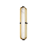 Tribeca AG-BK Small LED Wall Sconce with Alabaster Diffuser