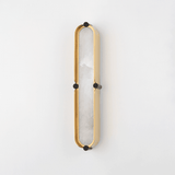 Tribeca AG-BK Small LED Wall Sconce with Alabaster Diffuser