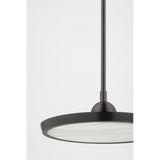 Contemporary Alabaster Brass LED Wall Sconce