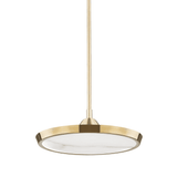 Draper Alabaster Brass LED Pendant Light