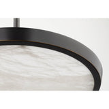 Draper Alabaster Brass LED Pendant Light