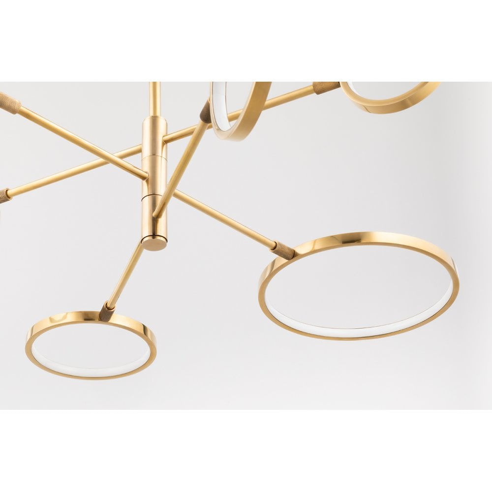 Saturn Collection Dual LED Wall Sconce in Agb Finish