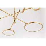 Saturn Collection Dual LED Wall Sconce in Agb Finish