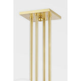 Tanner Antique Brass 4-Light Opal Glass Flush Mount Fixture