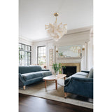 Blixen Antique Brass 1-Light Wall Sconce with Linen Shade