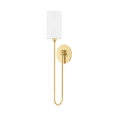 Elegant 1-Light Harlem Wall Sconce in Antique Brass