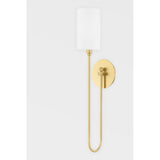 Elegant 1-Light Harlem Wall Sconce in Antique Brass