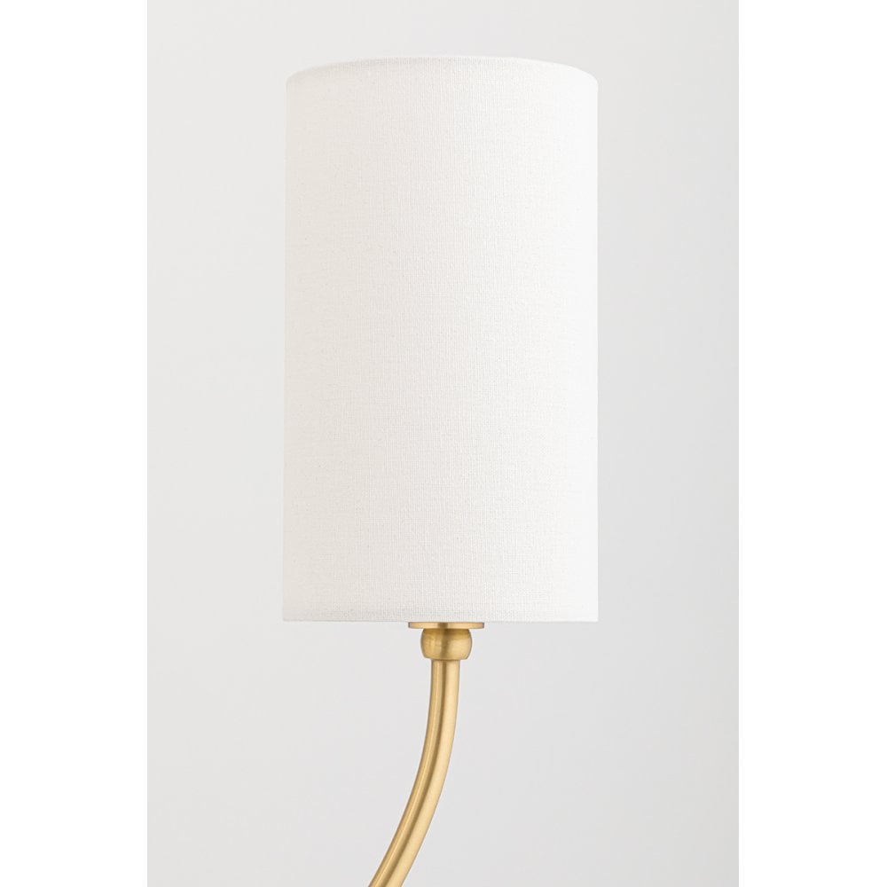 Elegant 1-Light Harlem Wall Sconce in Antique Brass