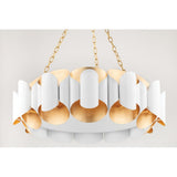 Elegant Dual Light Wall Sconce in Gold and Black Finish