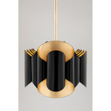 Elegant Dual Light Wall Sconce in Gold and Black Finish