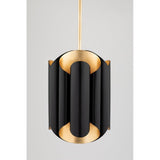 Elegant Dual Light Wall Sconce in Gold and Black Finish