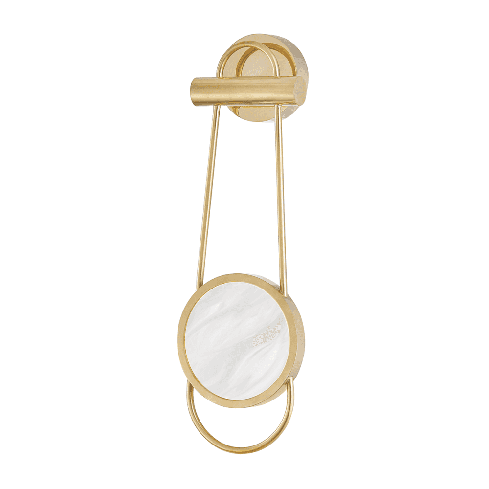 Jervis Agb Elegant Alabaster Wall Light Fixture