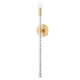 Elegant Pippin Gold Wall Sconce with E14 Bulb Fitting