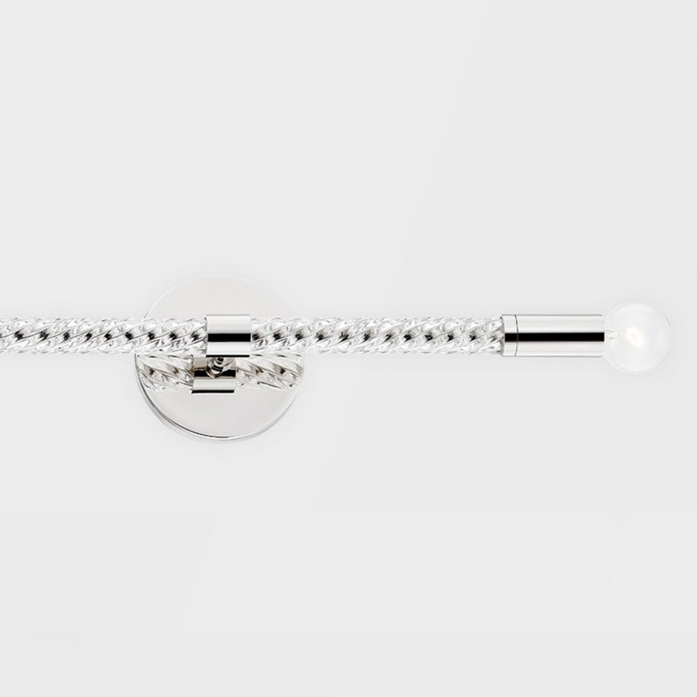 Pippin Polished Nickel Elegant Wall Light