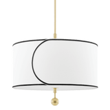 Zara Agb Sleek Linen Pendant Light