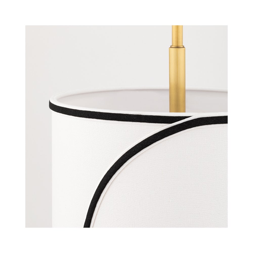 Zara Agb Sleek Linen Pendant Light