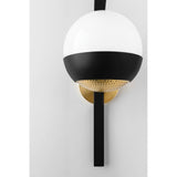 Elegant Aly Agb/Bk Single Light Wall Fixture