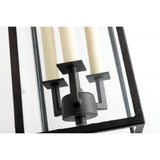 Beckham Forged Iron Triple Lantern Wall Light