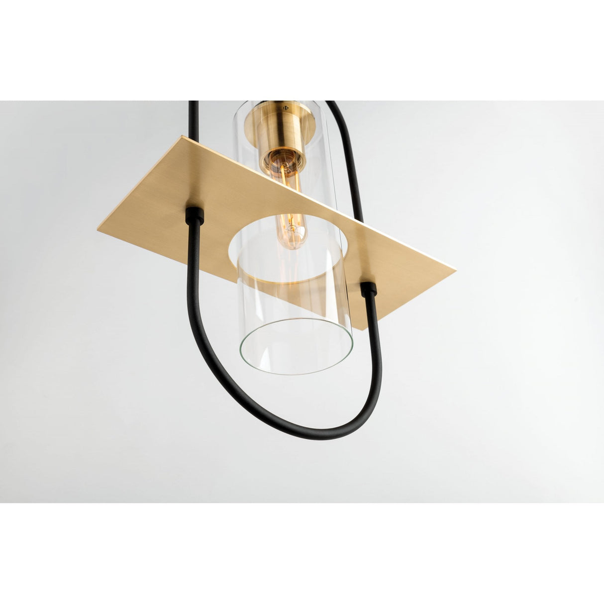 Smyth Dark Bronze & Brushed Brass Wall Sconce - 1 Light