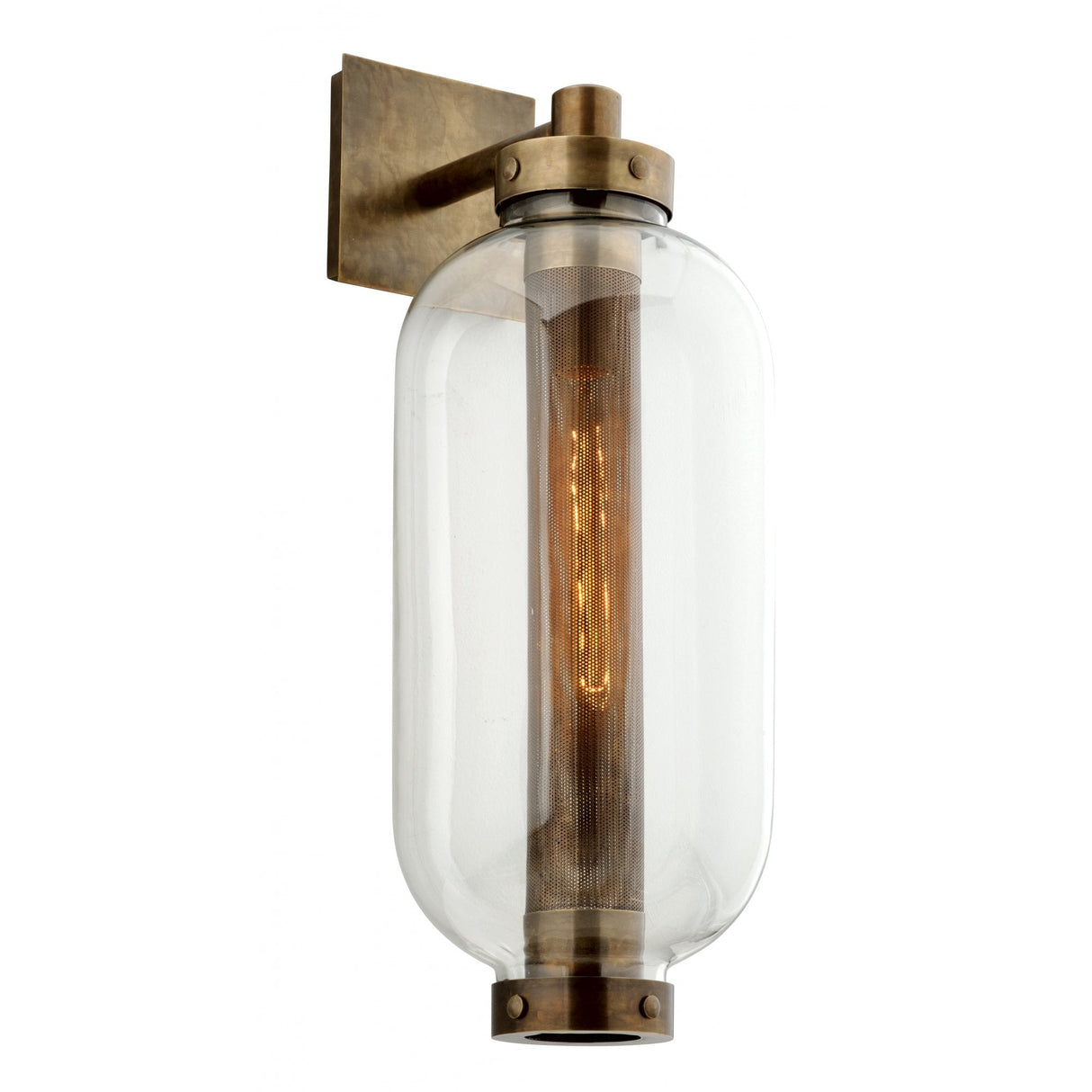 Atwater Vintage Brass 1-Light Wall Sconce