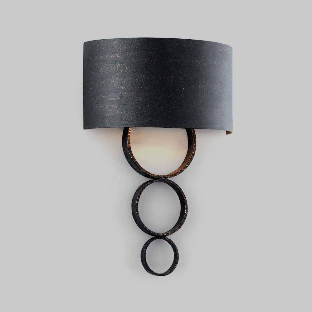 Rivington Duo Light Sconce in Charred Copper Finish