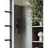 Brandon Modern Black Steel Wall Sconce