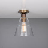 Antique Brass Rigale Flush Mount Ceiling Light