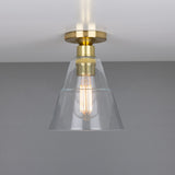 Antique Brass Rigale Flush Mount Ceiling Light