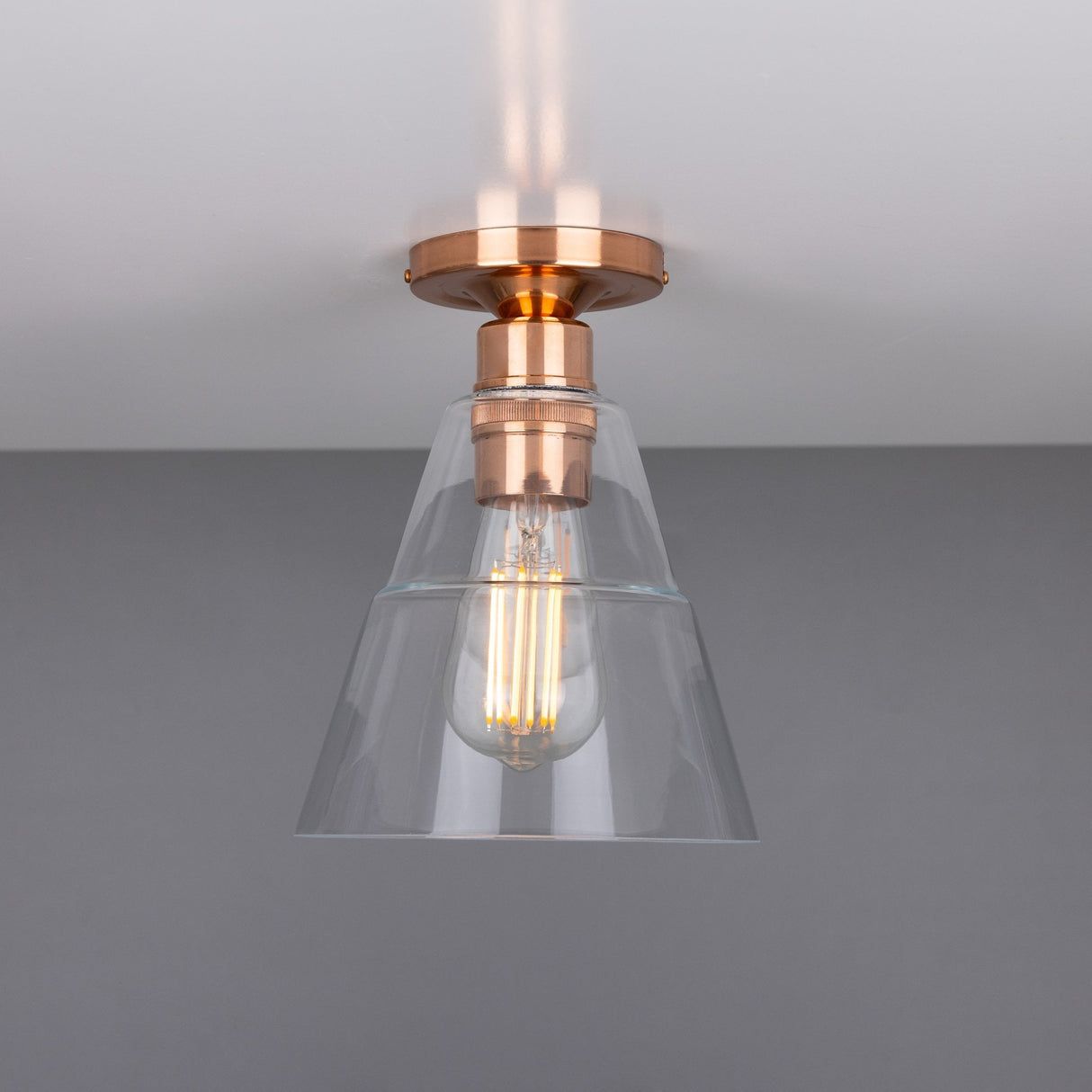 Antique Brass Rigale Flush Mount Ceiling Light