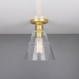 Antique Brass Rigale Flush Mount Ceiling Light