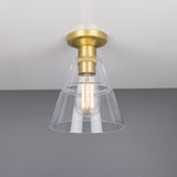 Antique Brass Rigale Flush Mount Ceiling Light