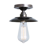 Antique Brass Reznor Flush Ceiling Light Fixture