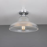 Mono 30cm Antique Brass Railway Flush Light Fixture