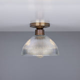Erbil Antique Brass Prismatic Ceiling Light Fixture