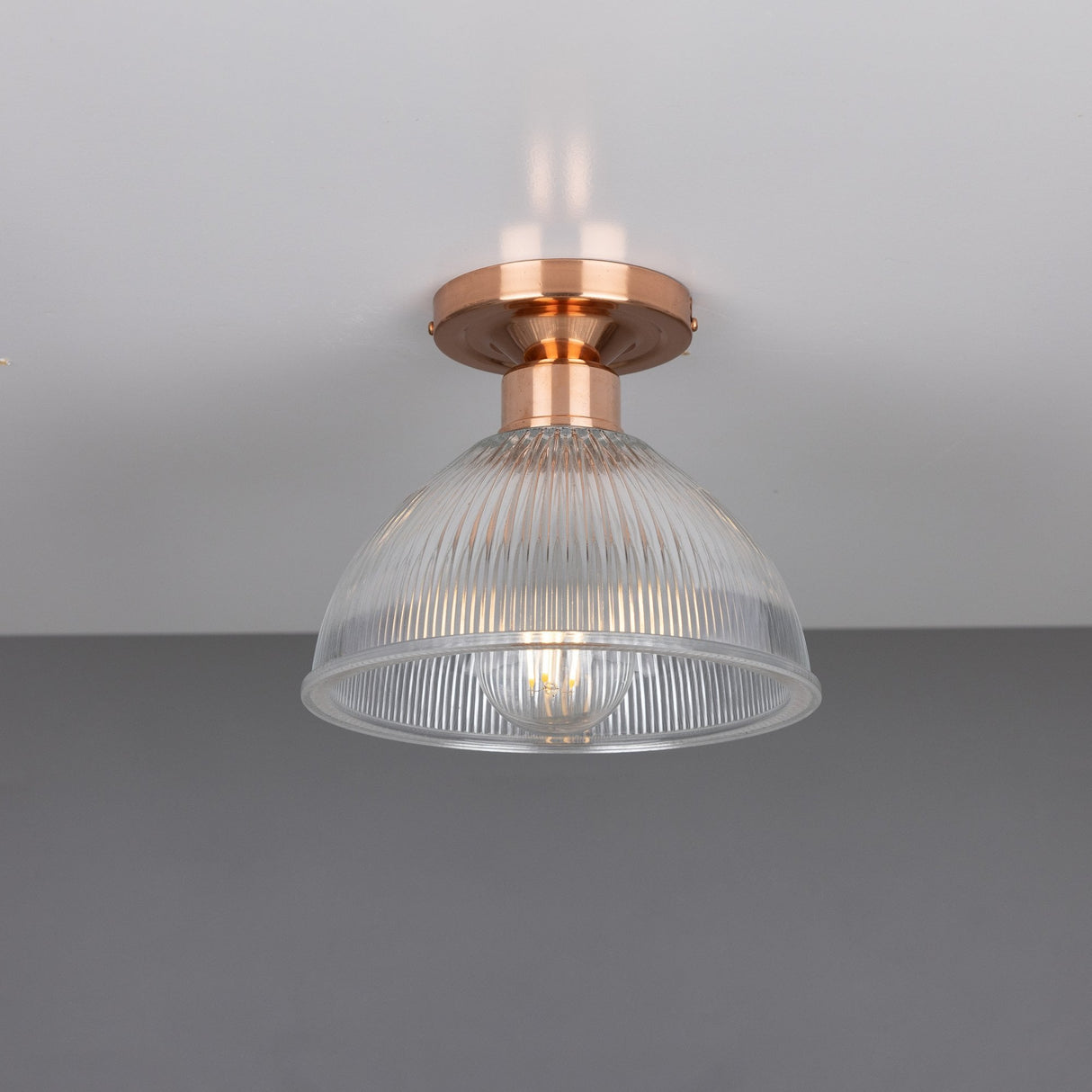 Erbil Antique Brass Prismatic Ceiling Light Fixture