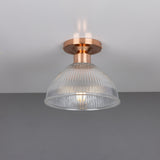 Erbil Antique Brass Prismatic Ceiling Light Fixture