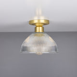 Erbil Antique Brass Prismatic Ceiling Light Fixture