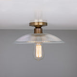 Antique Brass Calix Flush Mount Ceiling Light Fixture