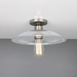 Antique Brass Calix Flush Mount Ceiling Light Fixture