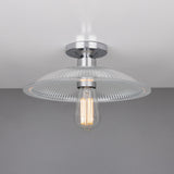 Antique Brass Calix Flush Mount Ceiling Light Fixture