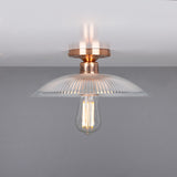 Antique Brass Calix Flush Mount Ceiling Light Fixture