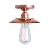 Industrial Chic Copper Ceiling Light Fixture