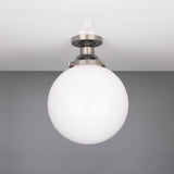 Yerevan 25cm Antique Brass Globe Ceiling Light Fitting