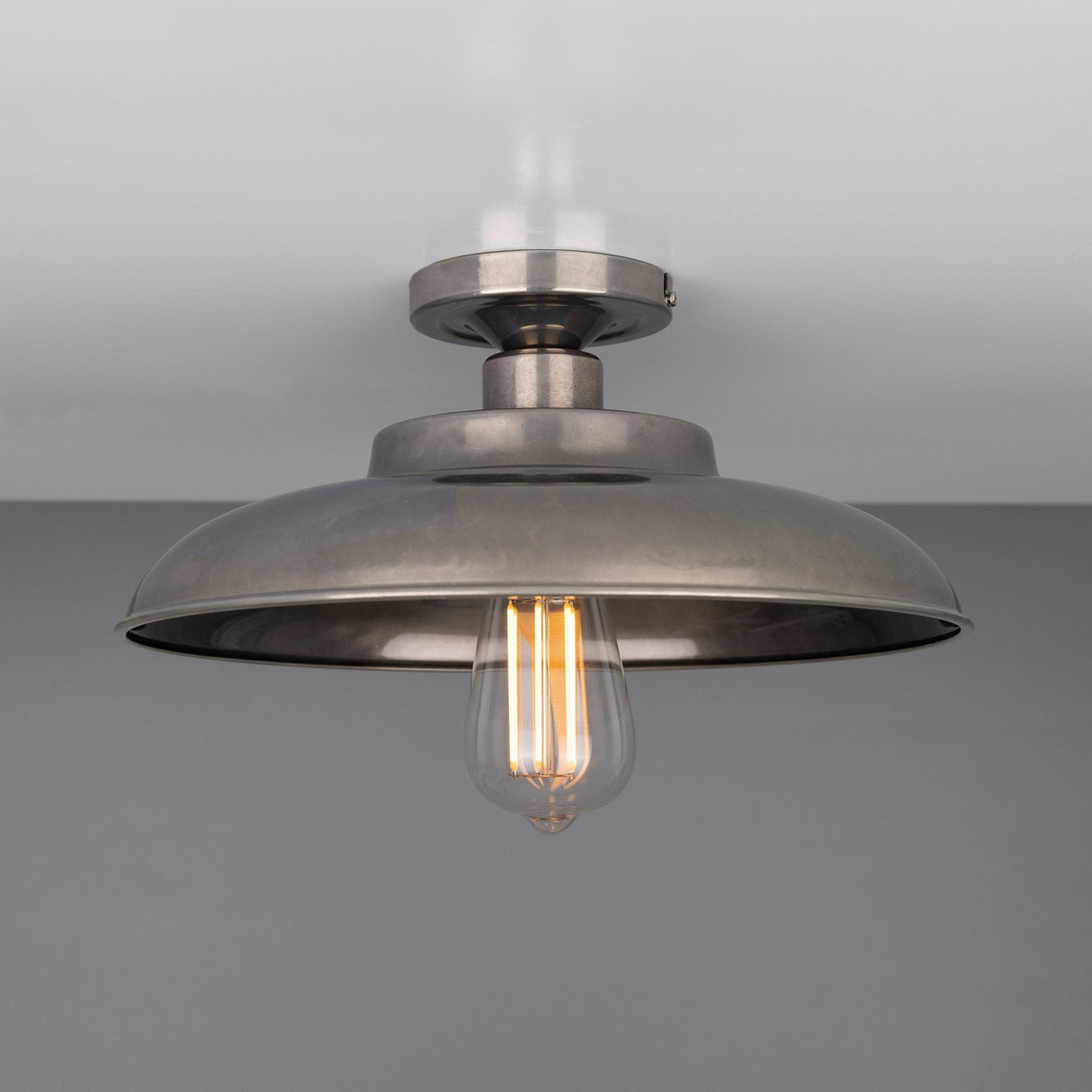 Antique Brass Telal Industrial Ceiling Light Fixture