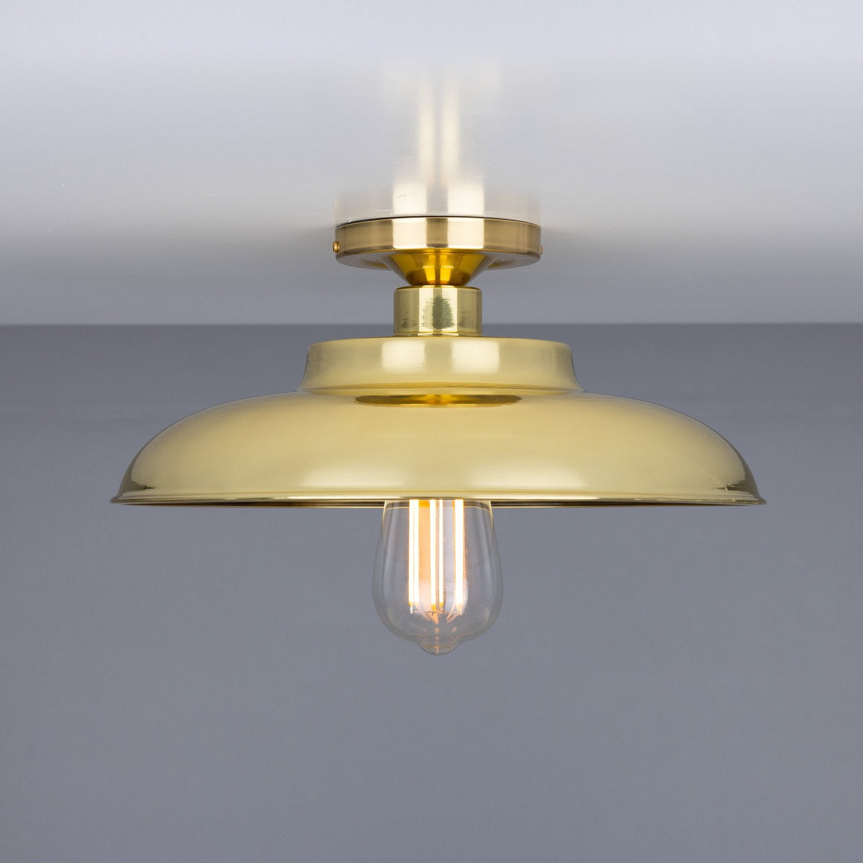 Antique Brass Telal Industrial Ceiling Light Fixture