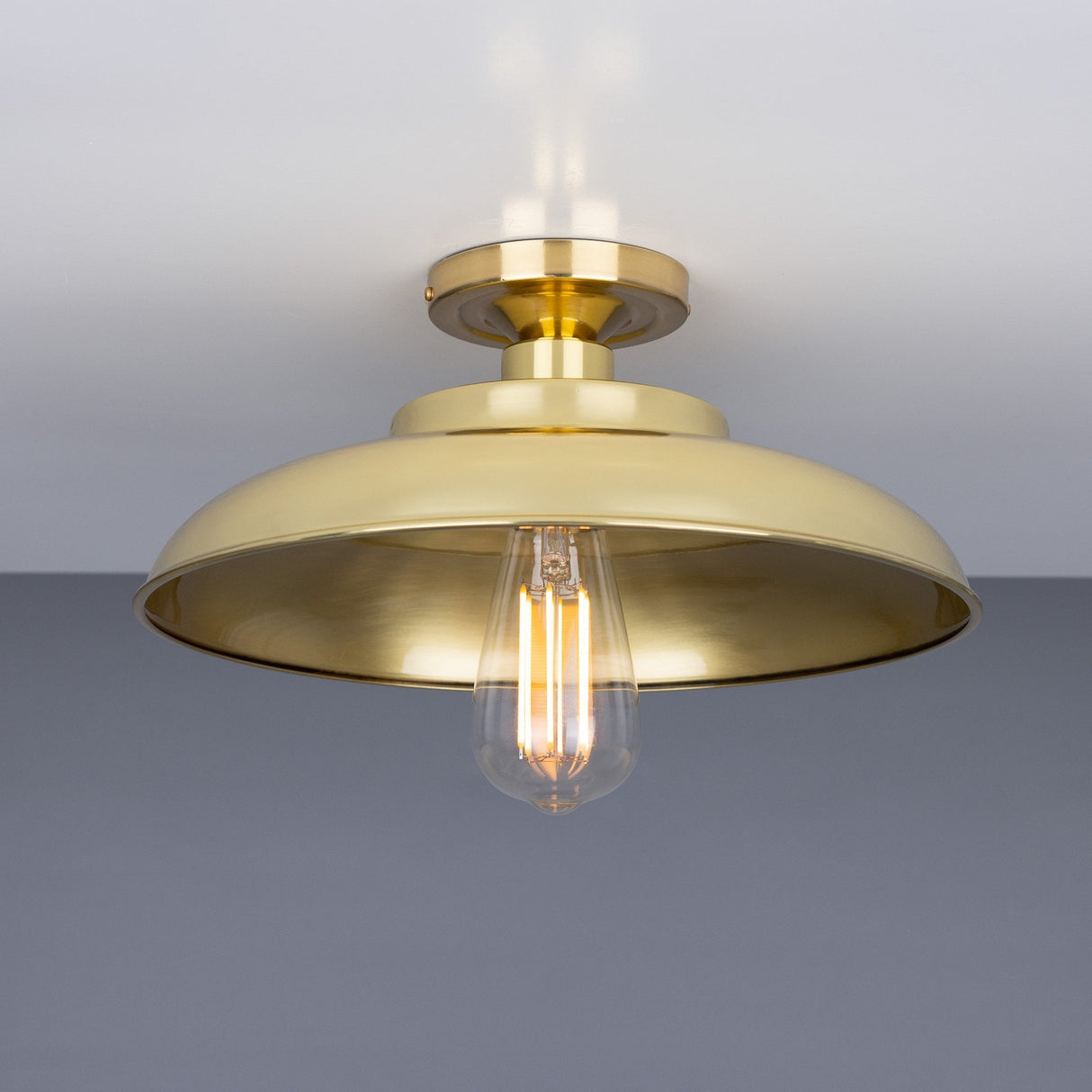 Antique Brass Telal Industrial Ceiling Light Fixture