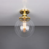 Riad Antique Brass 20cm Globe Ceiling Light Fixture