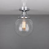 Riad Antique Brass 20cm Globe Ceiling Light Fixture