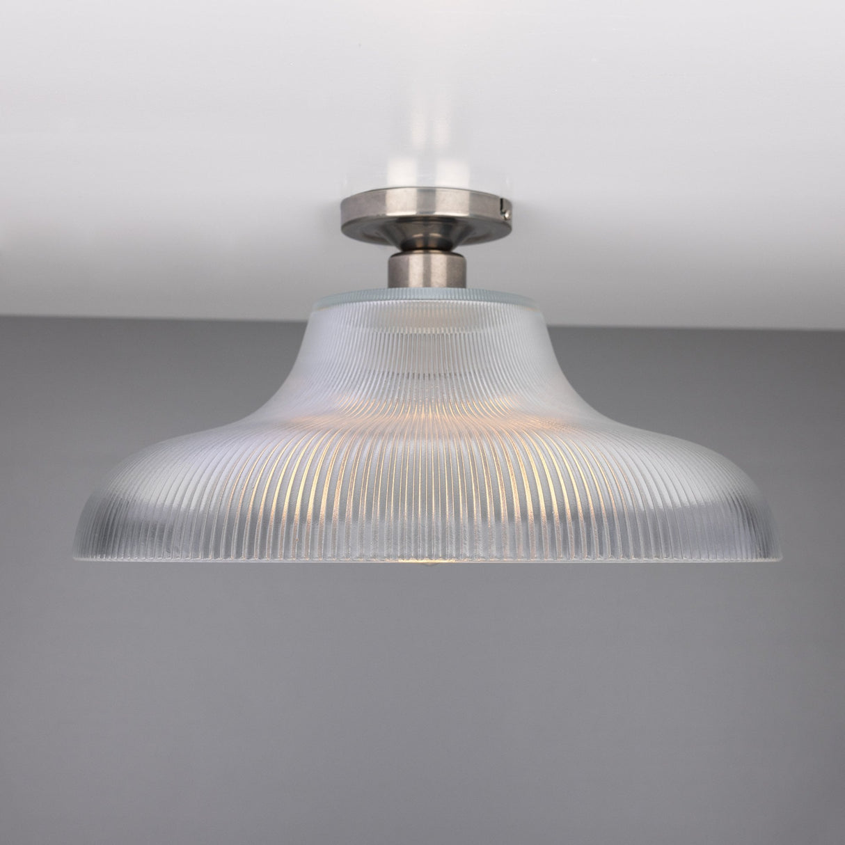 Antique Brass Railway Ceiling Light Fixture, 40cm