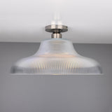 Antique Brass Railway Ceiling Light Fixture, 40cm